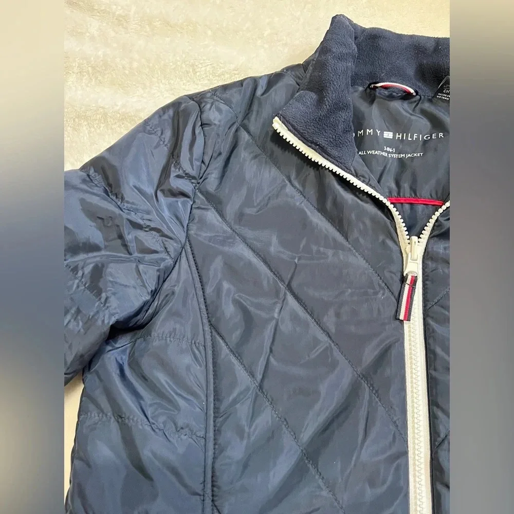 Tommy Hilfiger 3-in-1 Quilted Bomber Jacket - Small